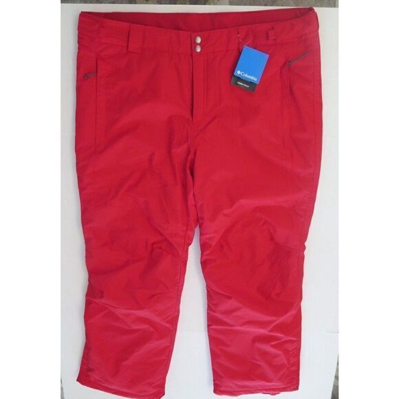 Columbia WS0946 613 Men's Sz 4X Mountain Red Bugaboo IV Ski/Snowboard Pants $130 - Picture 1 of 12